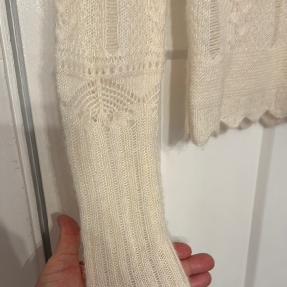 All Saints Cream Cardigan Sweater - Picture 6 of 9